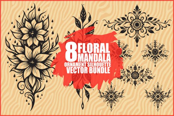 Black Mandala Art Pattern: Graphics & Illustrations