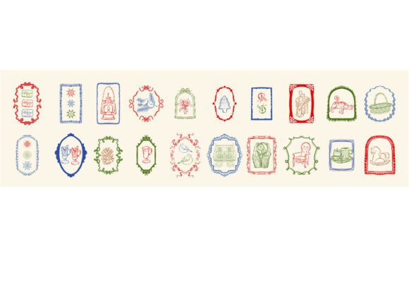 Christmas Stamps Whimsical: Graphics and Illustrations