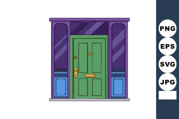 Green Front Door Graphics & Illustrations Review