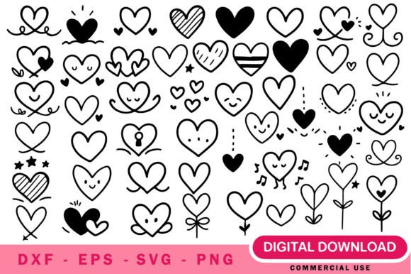 Heart SVG Bundle Valentine: Graphics & Illustrations