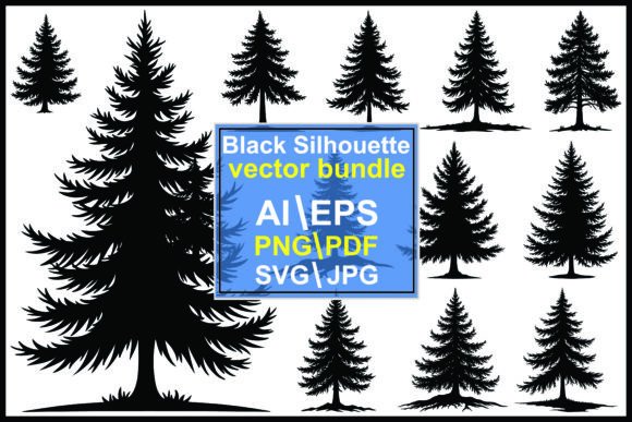 Pine Tree Silhouettes: Essential Graphics & Illustrations