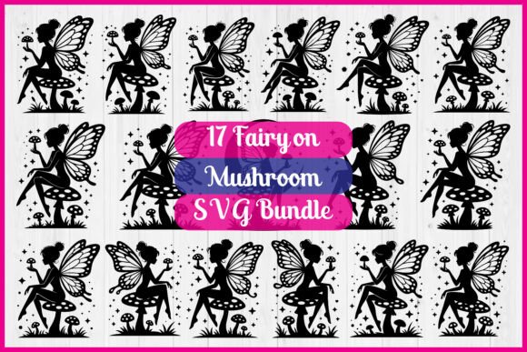 Review: 17 Fairy Sitting on Toadstool SVG for Embroidery