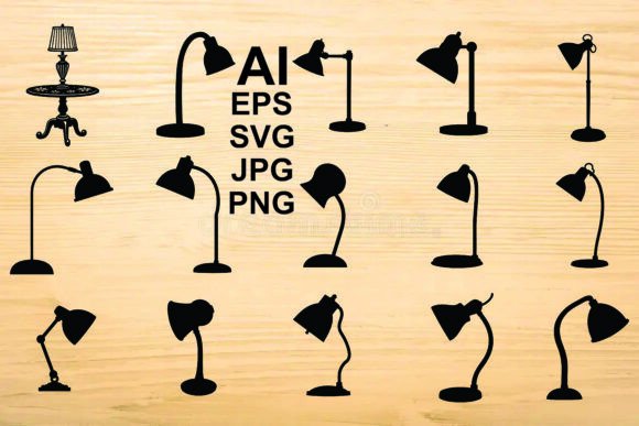 Reviewing Lamp Silhouette Vector for Embroidery