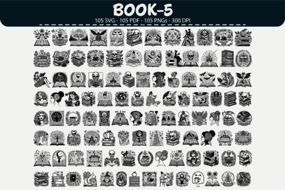 Reviewing the Book Clipart Bundle for Embroidery