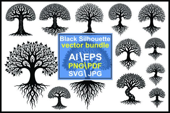 Reviewing the Trees Roots Branches Silhouette Bundle for Embroidery