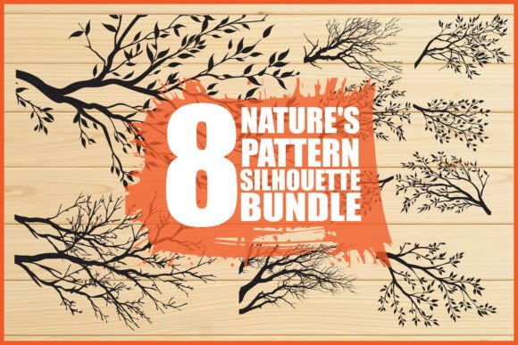 Tree Pattern Laser Cut Vector Bundle Graphics
