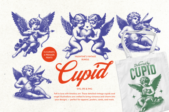 Valentine Cupid Bundle: Graphics & Illustrations